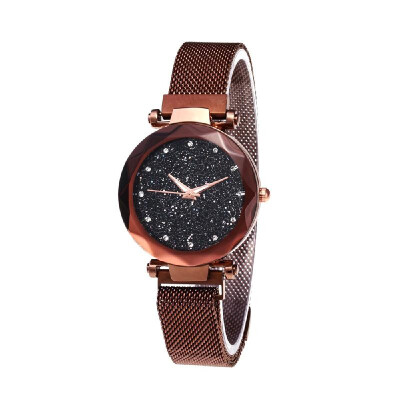 

Women Fashion Elegant Luxury Starry Sky Quartz Watch Lady Magnetic Band Jewelry Wristwatch