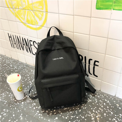 

Schoolbag female Korean high school students ins wind bf campus simple ancient feeling girl backpack Japanese backpack