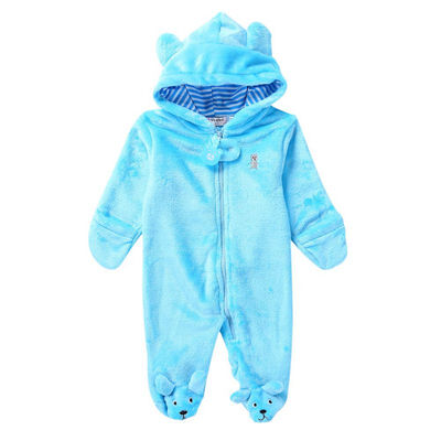 

Newborn Baby Girls Boys Cute Candy Solid Footbinding Long Sleeve Ears Hooded Clothing Set Infant Romper One-piece Jumpsuit 6-24M