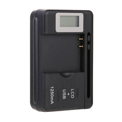 

Universal Battery Charger LCD Indicator Screen Cell Phone USB-Port Charger