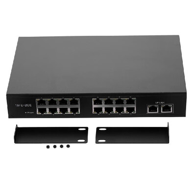 

ZWD-162BZQN 16FE 2GE POE Switch with 16 POE Ports 2 Gigabit Uplink IEEE 8023af Standard POE Switch Power for IP Camera Wireles