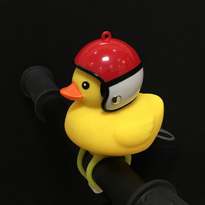 

Cute Little Yellow Duck with Helmet LED Light for Bike Motorcycle