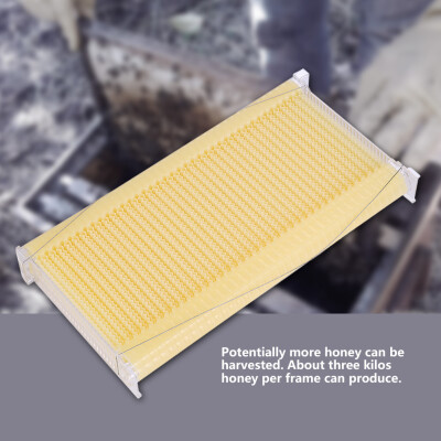 

Greensen 7PCS Auto Flow Comb Honey Beehive Frames Plastic Beekeeping Harvesting Tubes Kit Auto Flow Honey Frame Honey Frame