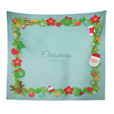

Toponeto Art Home Decor Hanging Tapestry Wall Christmas Textile Blanket Santa Claus