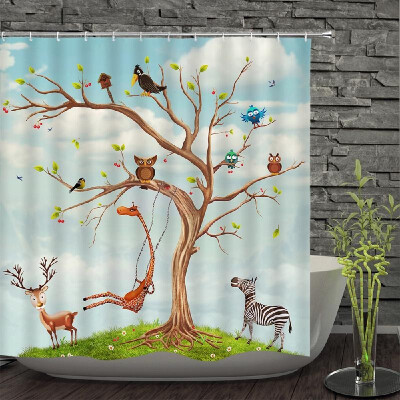 

Shower Curtain Decorative Bath Curtains Waterproof Polyester Fabric Anti-mildew Bathroom Curtains for Bathtub Showers