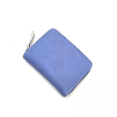 

Fashion Portable Small Rhombic Pattern PU Leather Zipper Card Pocket Holder Wallet Purse Pouch Bag For Women