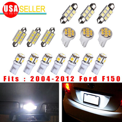 

16PCS White LED Bulb Interior Lights Package Kit For 2004-2011 2012 Ford F150