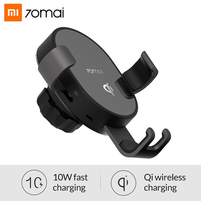

Xiaomi 70mai Qi Wireless Charger For iPhone XS Max X 8 10w Fast Wirless Charging Car Charger Phone Holder For Samsung S10 Huawei