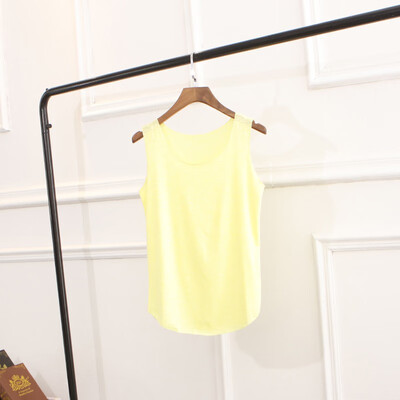 

2018 Summer Bamboo Cotton Tank Top Women Sexy Low-cut Basic T shirt Tank Top Solid Causal Camisole Tops Female Vest