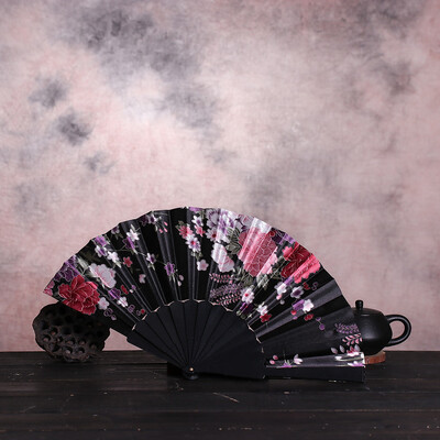

Siaonvr Best Chinese Style Dance Wedding Party Lace Silk Folding Hand Held Flower Fan