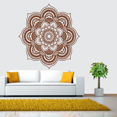 

Gobestart Mandala Flower Indian Bedroom Wall Decal Art Stickers Mural Home Vinyl Family BK