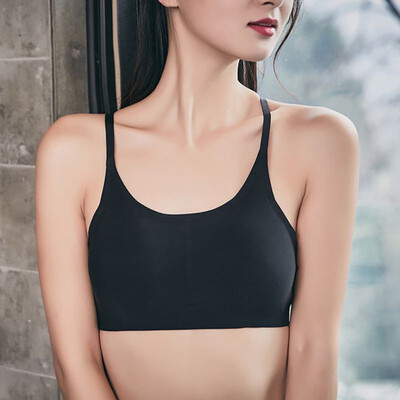 

New Sexy Hollow BackCross Beauty Back Bra Solid Color Tube Top Women Sexy Bralette Wireless Bra