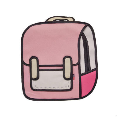 

Fashion Creative Women 2D Drawing Backpack 3D Jump Style Cartoon School Bag