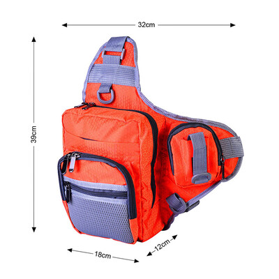 

Saidsome Outdoor Soft Fishing Tackle Bag Shoulder Waist Reel Lure Storage Box Backpack fishing bait fishing lure