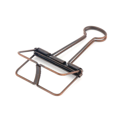 

Novelty Solid Color Hollow Out Metal Binder Clips Notes Letter Paper Clip Office Supplies