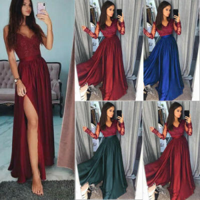 

Womens Ladies Boho Chiffon Long Maxi Dress Beach Casual Sundress Skirt Summer