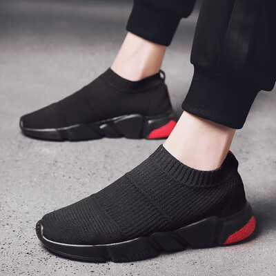 

Old Beijing cloth shoes mens shoes tide shoes socks casual one pedal lazy canvas breathable wild