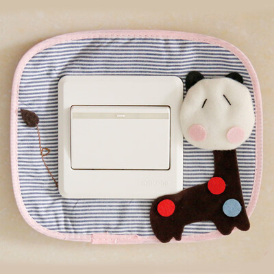 

Toponeto Cute Style Cartoon Switch Cover Protection Switch Handmade Fabric Home Decor