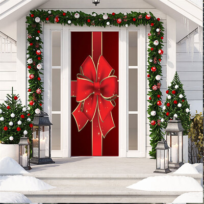 

Tailored 3D Christmas Living Room Door Wall Decoration Mural Christmas Decoration