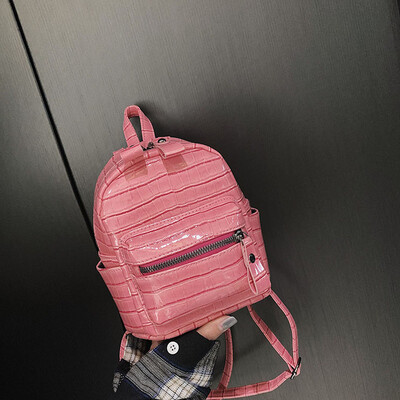 

Tailored Womens Fashion Shoulder Bag Stone Bag Small Bag Casual Backpack Wild Female Bag