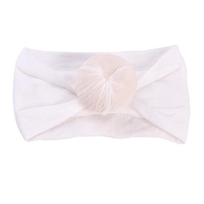 

Cute Baby Girls Nylon Ball Headband Casual Children Kid Soft Solid Hairband