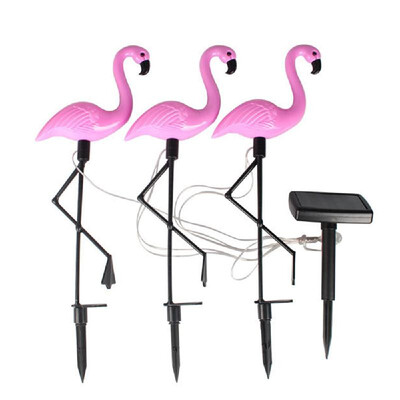 

Solar Energy Powered Flamingo Lamp Outdoor for Garden Patio Yard Courtyard Path Solar Panel Light
