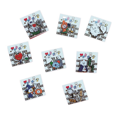 

dongguanjingxi 2 Pack Kpop BTS Brooch Pin Bangtan Boys Halloween Acrylic Badge