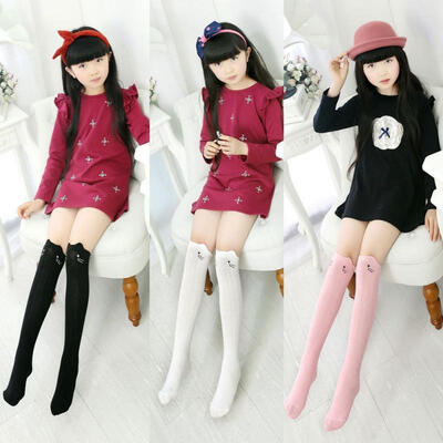 

Baby Kids Toddler Girls Knee High Socks Tights Leg Warmer Stockings For Age 3-12