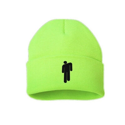 

Unisex Women Men Billie Eilish 5 Color Beanie Stickman Knit Hat Bonnet 2019