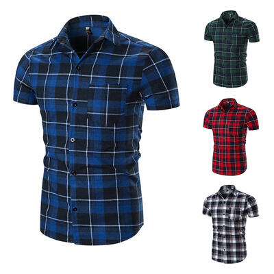 

Mens Summer Striped Pocket T-shirt Short Sleeves Business Casual Shirt