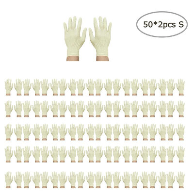 

Disposable Latex Gloves Work Gloves Laboratory Gloves Waterproof&Anti-pollution Protection Gloves 100 pcs