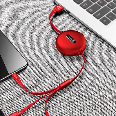 

3 In 1 Mobile Phone Cable Lightning Type C Micro USB Cables For IPhone Android