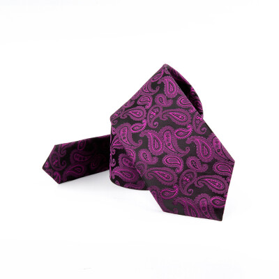 

Spot wholesale mens tie cashew flower professional polyester silk jacquard gift box fashion groom wedding wedding tie