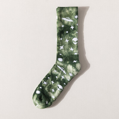 

Men Women Skate Socks Sock Planet Funny Cycling Running Hiking Tie Dye Socks