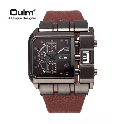 

Gobestart Casual Wristwatch Square Dial Wide Strap Mens Quartz Watch Luxury Brand