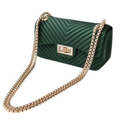 

Woman Chain Shoulder Bags Ladies Small Crossbody Bags Simple Small Square Bag PU Leather Mobile Phone Handbag T3G