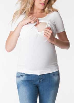 

Convenient Mommys Lactation Pure Color T-shirt