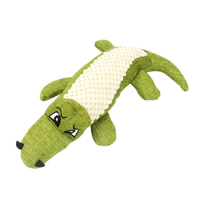 

Gobestart Pet Dog Toy Linen Plush Animal Toy Dog Chew Squeaky Noise Cleaning Teeth Toy