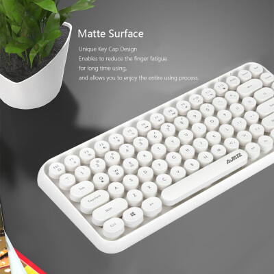 

Ajazz 308i Bluetooth Keyboard Round Key Cap 10m Bluetooth Connection 84 Keys for Windows 2000 Windows XP Windows ME Windows VIS