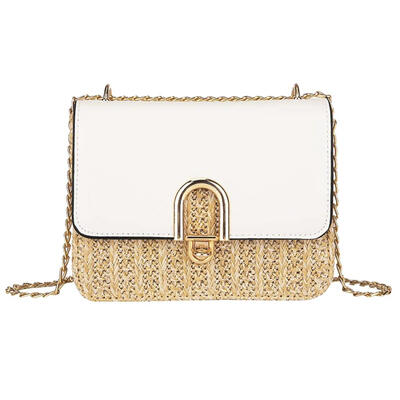 

Fashion Chain Shoulder Messenger Handbags Straw Women Beach Crossbody Bags