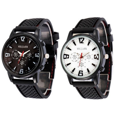

Luxury Mens Watches Quartz Stainless Steel Analog Silicone Sport Wrist Watch New