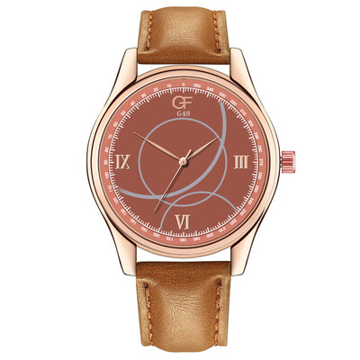 

Gobestart Hot Man Leather Watch Whatever Late Anyway Letter Watches New Pointer glow