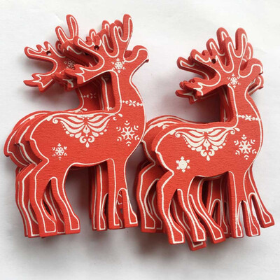 

10Pcs\Set Home Accessories Small Pendant Christmas Wood Chip Tree Ornaments Xmas Hanging Pendant Decoration Gifts