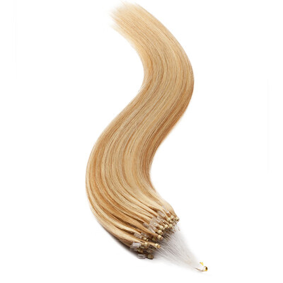 

Micro Loop Human Hair Extensions 100 Strands 100 Remy Invisible Micro Ring Beads Real Hair Extensions Straight