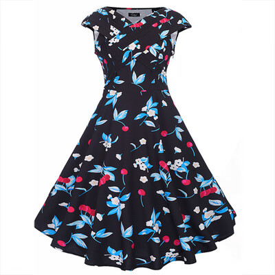 

2019 Spring&Summer New Fashion Temperament Fruit Home Print Dress