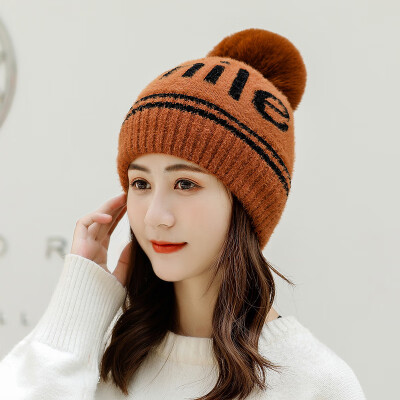 

Korean version wool ball adult wool hat in autumn&winter