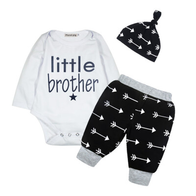 

Newborn Infant Clothes Baby Boy Tops Romper Leggings Pants Hat Outfits Set