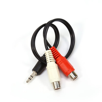 

025 Meter RCA Audio Cable 35mm Male to 2 RCA Female Stereo Adapter RCA Cable for HDTV PC MP3 CD Player