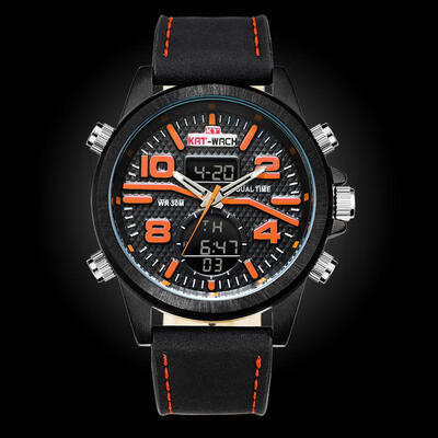 

Multi Fashionable Sport Electric Watch Waterproof Quartz Night Light Wristband For Men