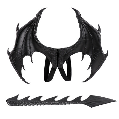 

New Hot Two-Piece Dragon Cosplay Props Wing And Tail Childrens Halloween Costume Party Decorations Set